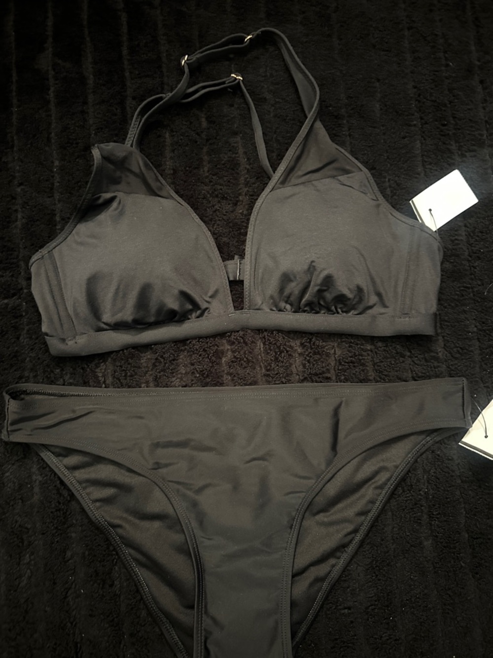 No Boundaries Black Women's Two-Piece Bikini Set